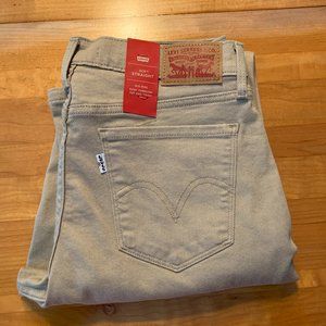 NWT Levi's 505 Straight, Tan, 29x32